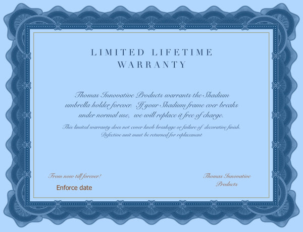 NEW MODEL.....The Shadium US Pat. #10,624,479 / LIFETIME WARRANTY